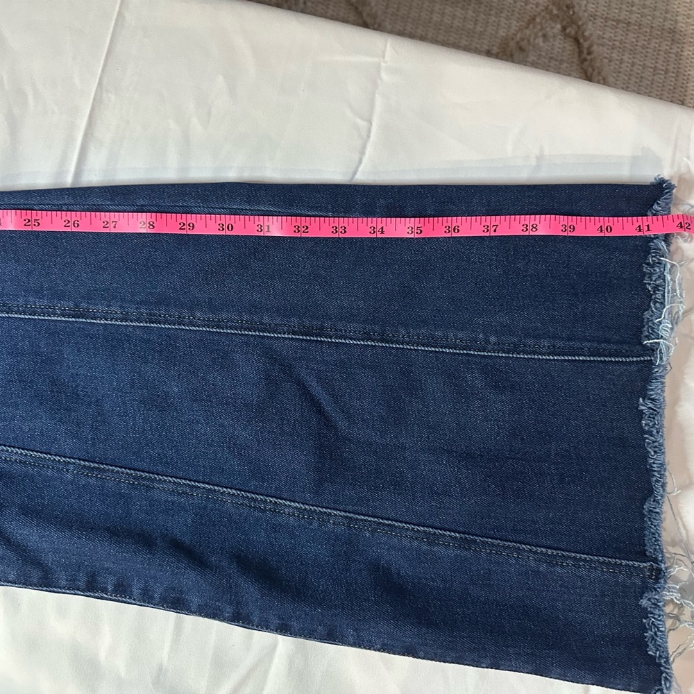 RISEN High-Rise Wide-Leg Women's Jeans - Dark Blue - Picture 5 of 10